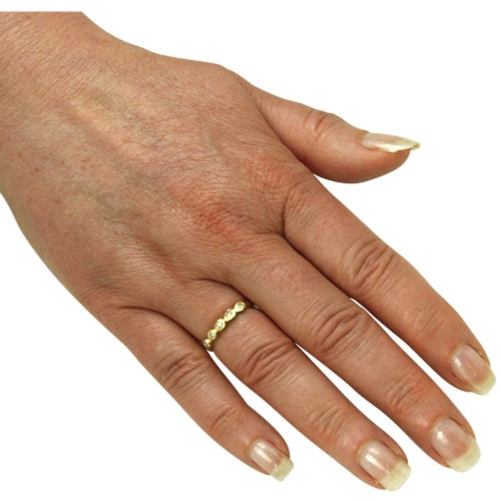 Goldring mit 5 Diamanten (Gelbgold 585)