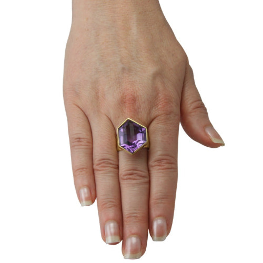 Amethyst Ring 19,99 ct. (Gelbgold 585)