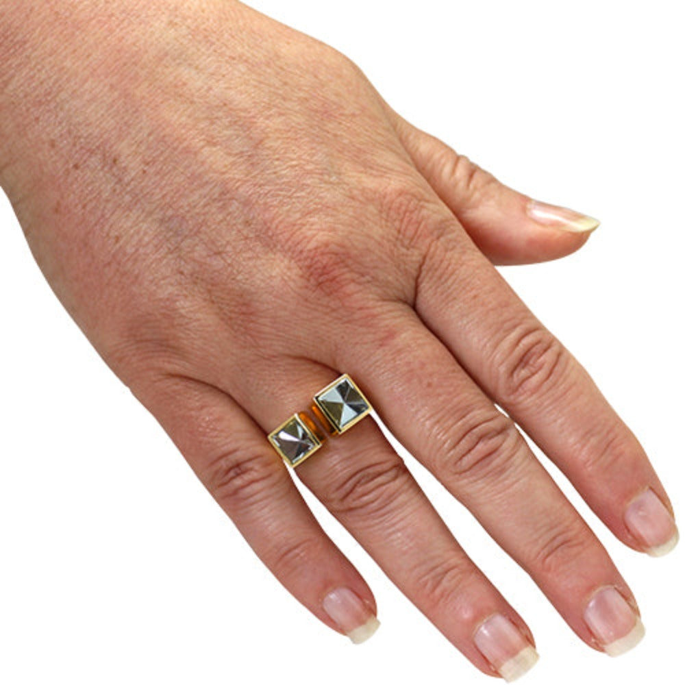 Aquamarin Ring "Duo" 8 ct. (Gelbgold 585)