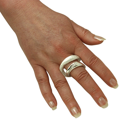 Silber Ring "Swing" (Sterling Silber 925) auch für Zeigefinger und Daumen