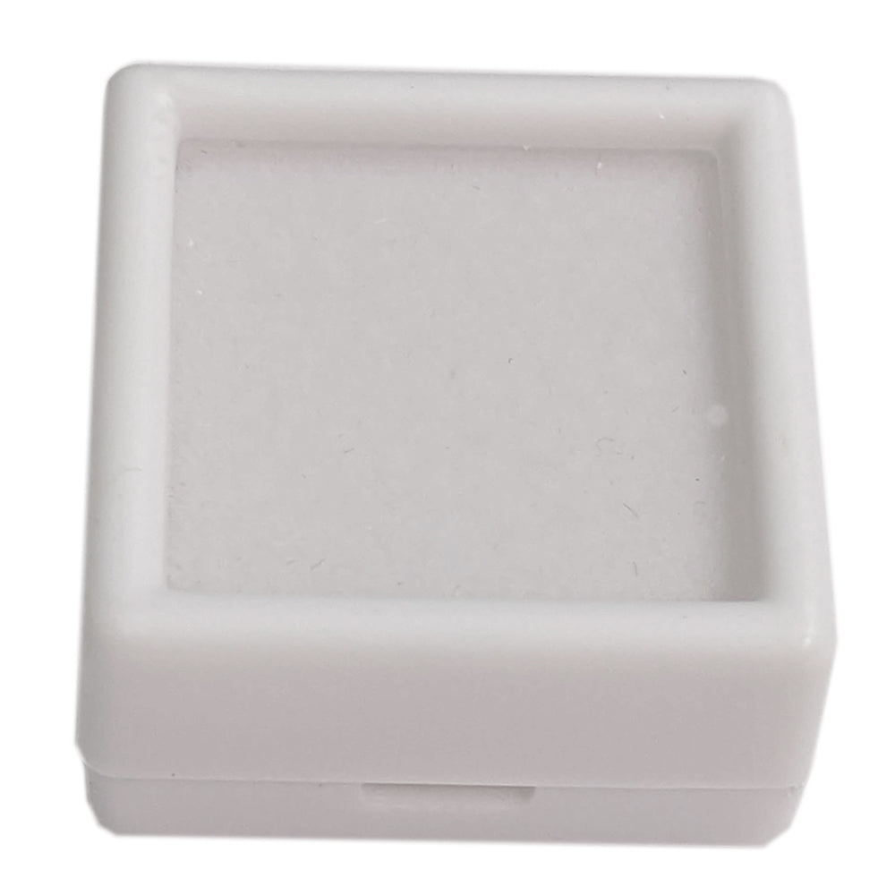 10 x Edelstein Sammelbox Weiß 28x28x17 mm