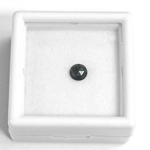 1 schwarzer Diamant Rosen-Schliff 3,9 mm