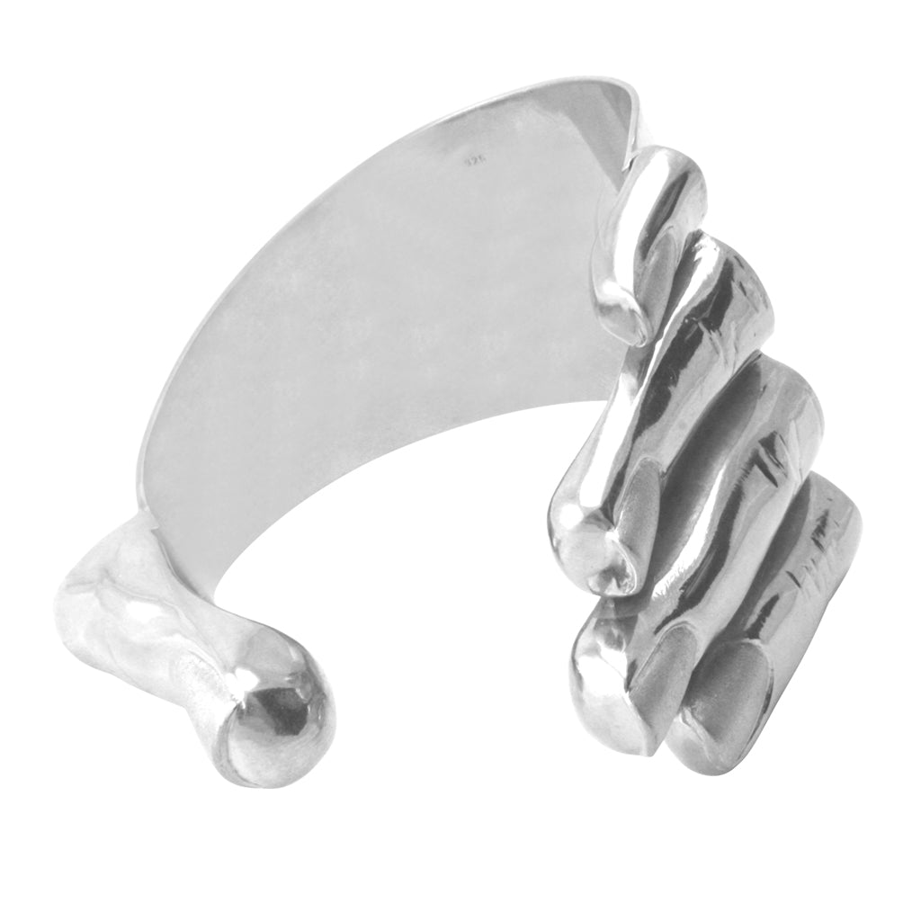 Design Armreif "Hand" (Sterling Silber 925)