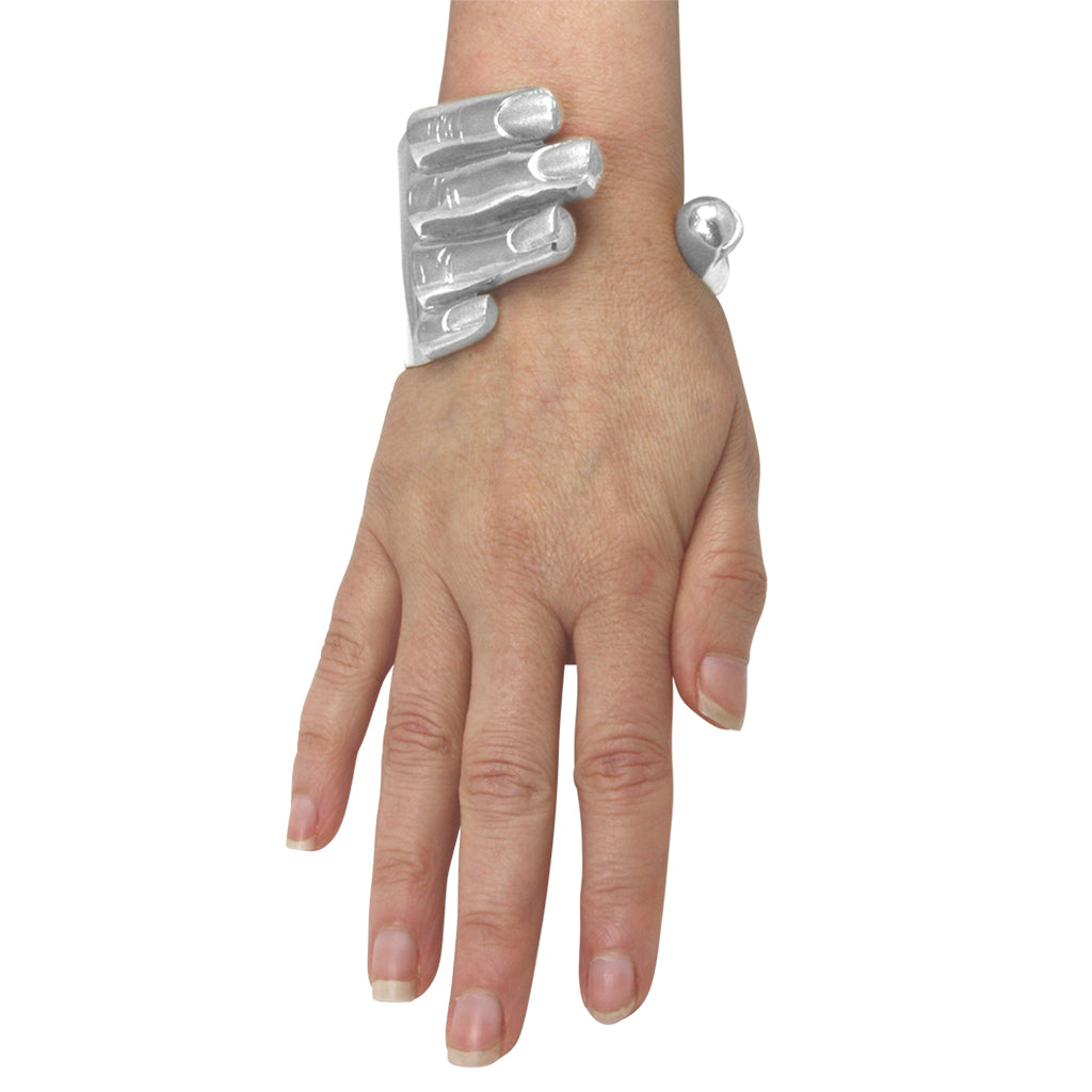 Design Armreif "Hand" (Sterling Silber 925)