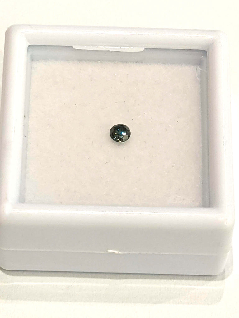 1 blauer Diamant Brillant (Ocean Blue) 0,17 Karat