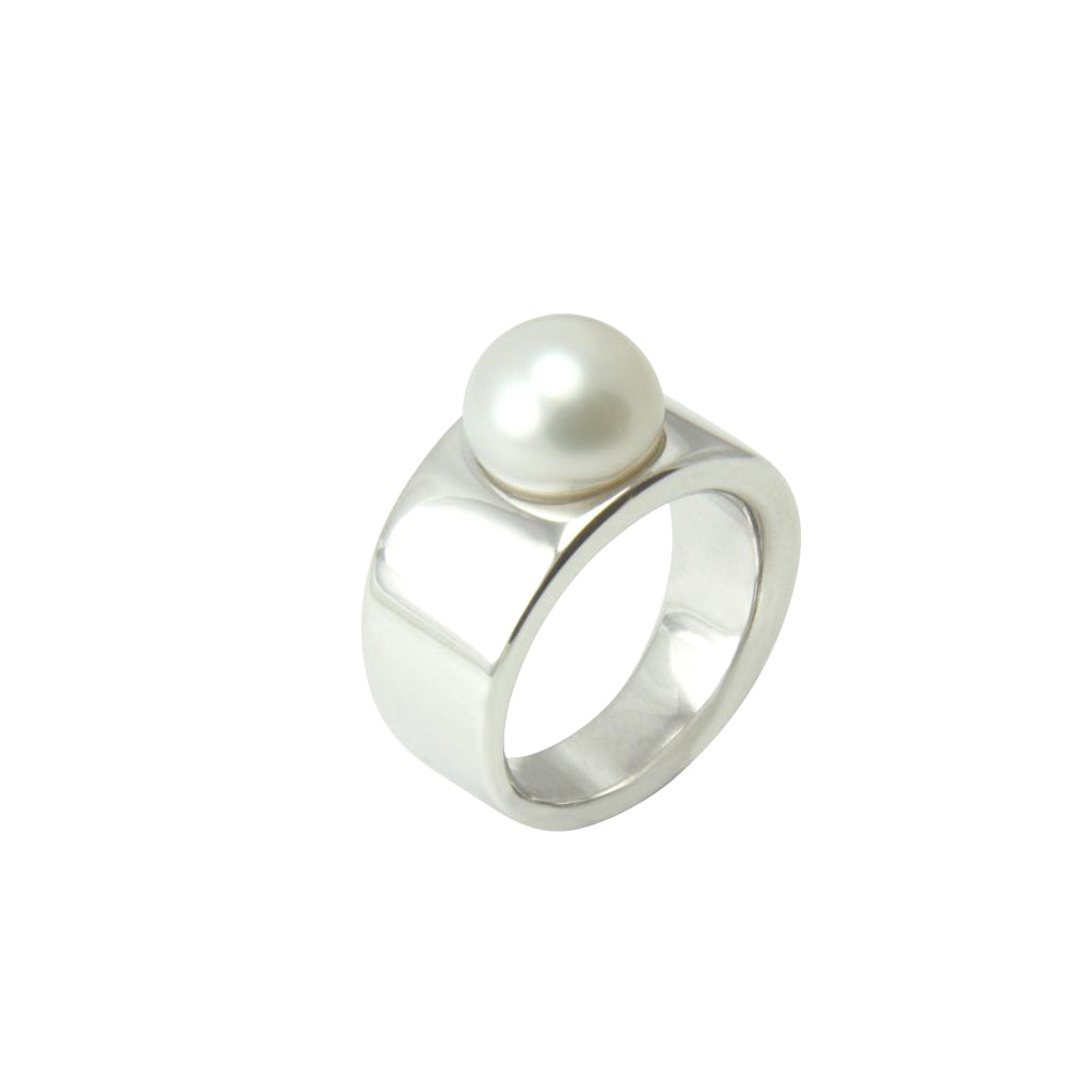 Perlen Ring 10,5 mm (Sterling Silber 925) Zuchtperle