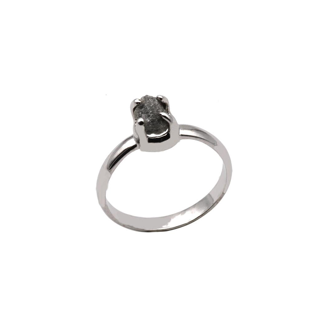 Roh-Diamant Ring "Rough" (Sterling Silber 925)