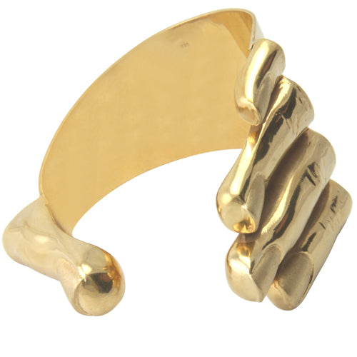 Design Armreif "Hand" (Sterlingsilber 925 vergoldet)