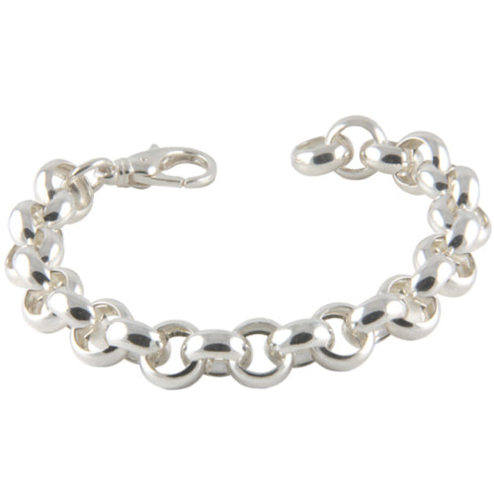 Silber Armband "Erbs" 12 mm (Sterling Silber 925)