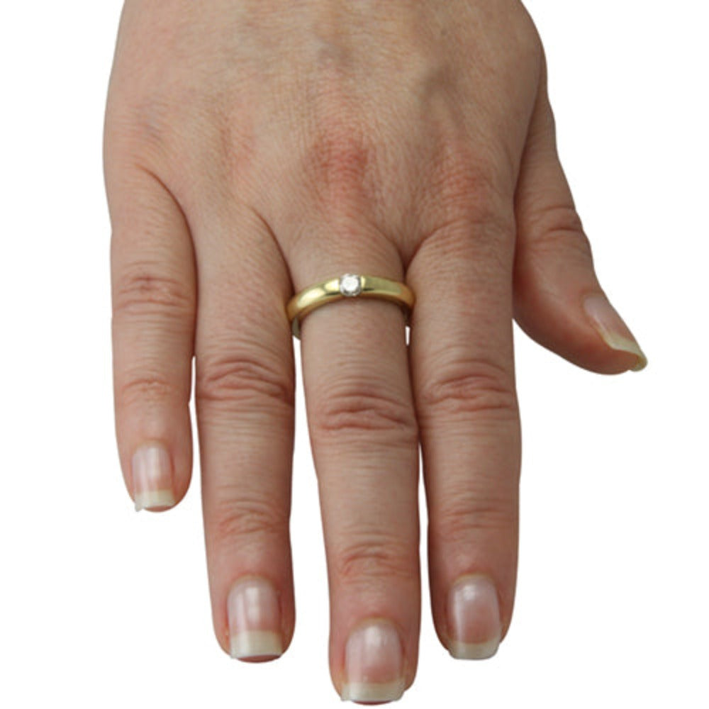 Diamant Ring "spannend" 0,33 ct. (Gelbgold 585)