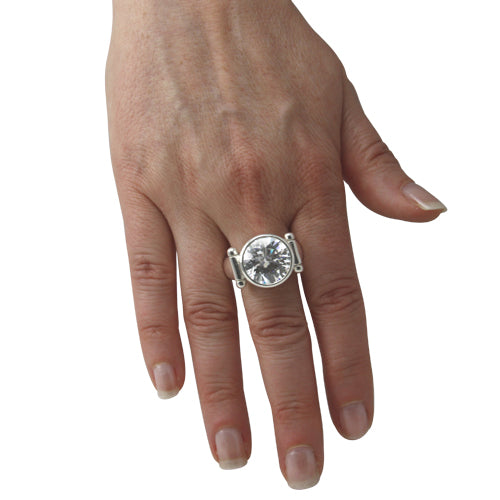 Silber Ring "Schloss" (Sterling Silber 925)