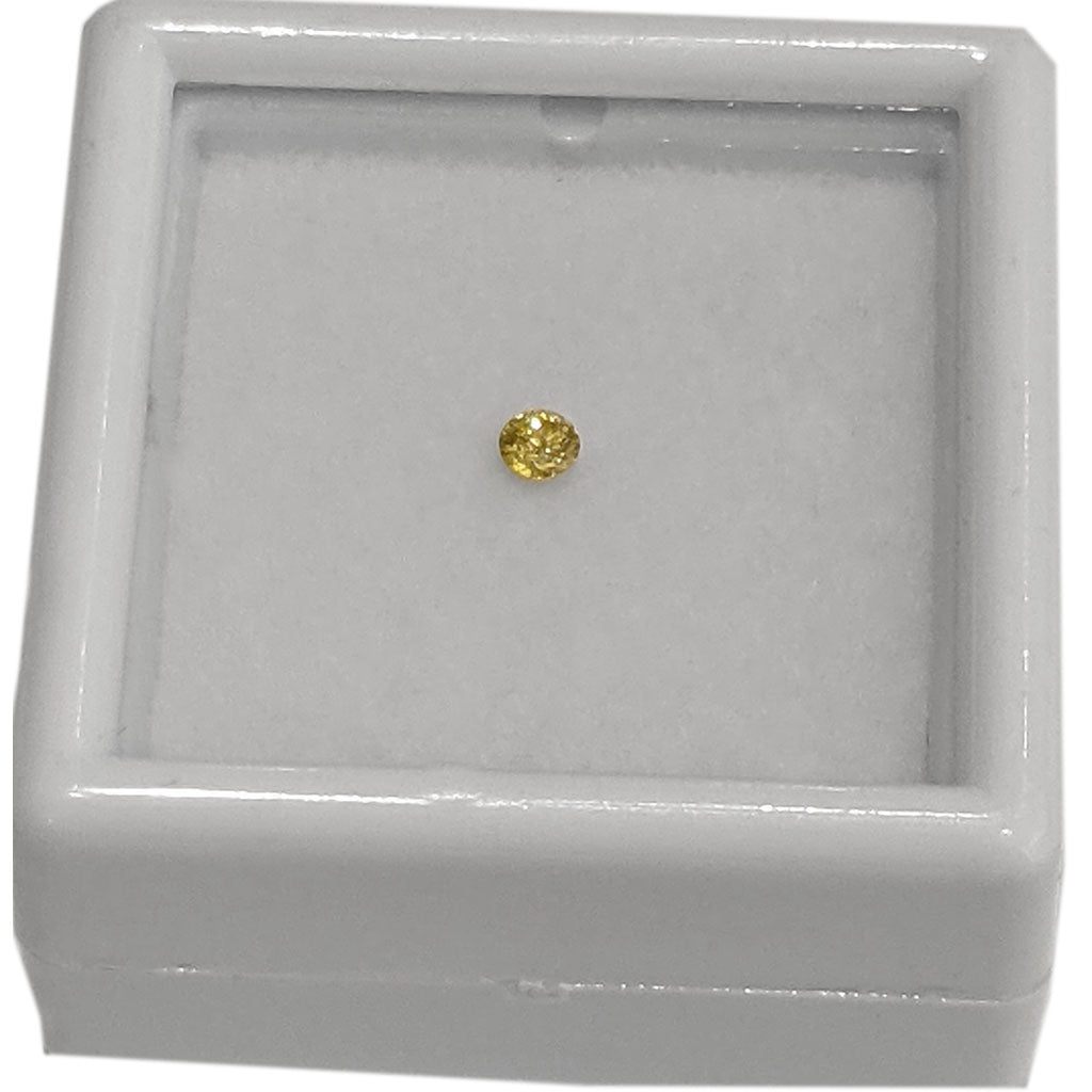 1 gelber (Canary) Diamant Brillant 0,05 Karat