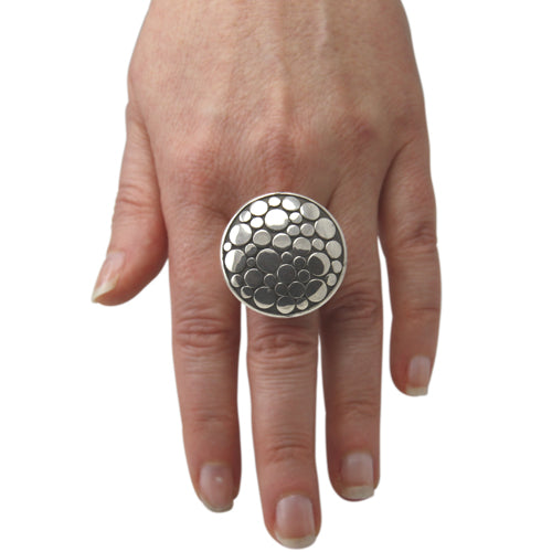 Silber Ring "Circle Dots" (Sterling Silber 925)