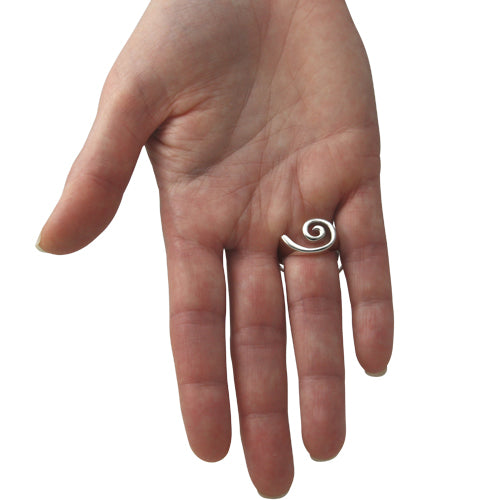Silber Ring "Spirale" (Sterling Silber 925) große Variante
