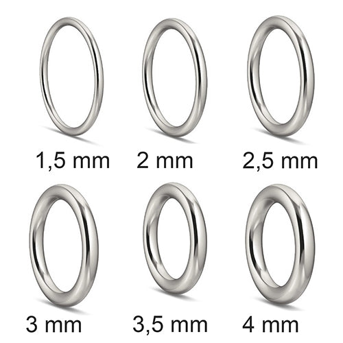 Silberring in Wunschbreite (Sterling Silber 925) rundes Profil