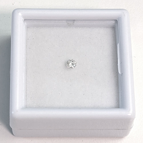 1 Diamant Brillant 0,08 Karat, feines Weiß (F), SI