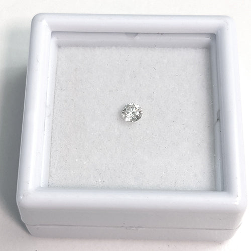 Diamant Brillant 0,1 Karat, feines Weiß (F), SI – Skielka